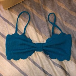 Cute Ruffle blue bikini top